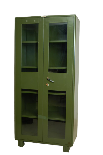 TSCUB 006_Steel Double Door Glass Cabinet